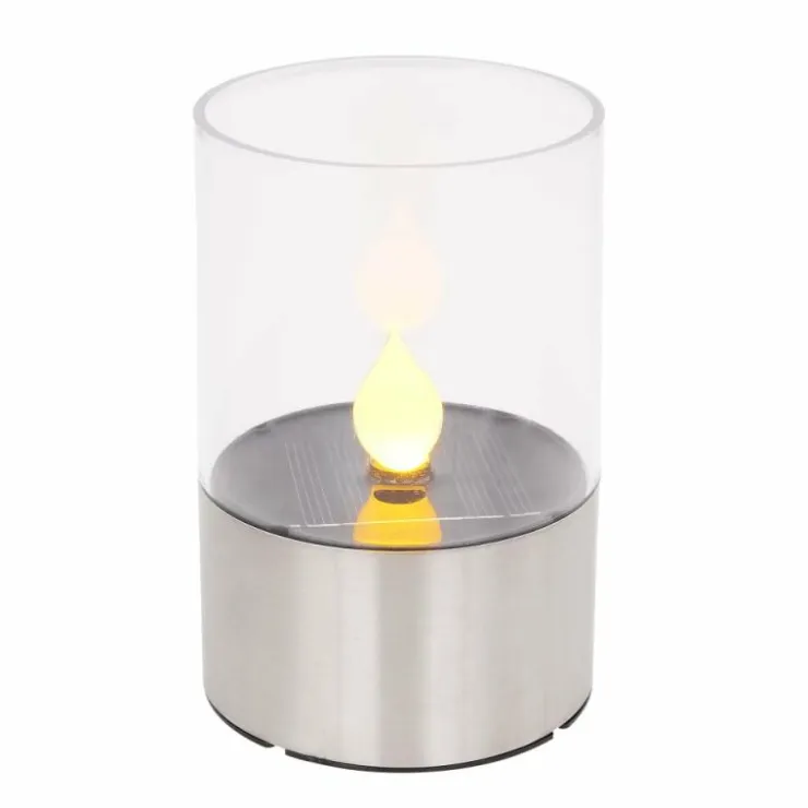 Luminaires Globo Lighting Lampes À Poser|Lampe à poser Globo SOLAR LED Acier inoxydable, 1 lumière