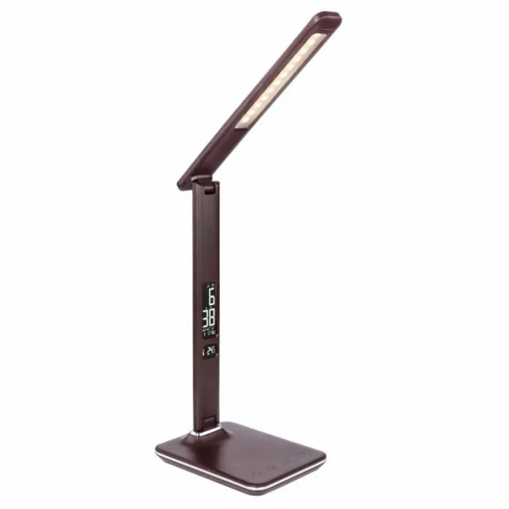 Luminaires Globo Lighting Lampes À Poser|Lampe à poser Globo TANNA LED Brun foncé, 1 lumière