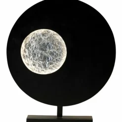 Luminaires Holländer Lampes À Poser|Lampe à poser Holländer LUNA RUND LED Brun, Noir, Argenté, 1 lumière