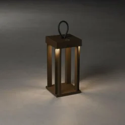Lampe à poser Konstsmide Cannes LED Rouille, 5 lumières