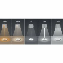 Lampe à poser Konstsmide Nice LED Noir, 5 lumières
