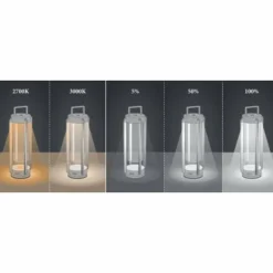 Lampe à poser Konstsmide Otranto LED Noir, 1 lumière