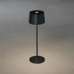 Lampe à poser Konstsmide Positano LED Noir, 1 lumière