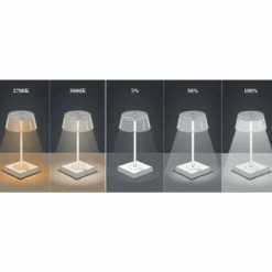 Lampe à poser Konstsmide Scilla LED Noir, 1 lumière