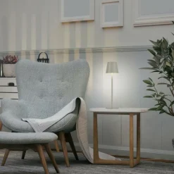 Lampe à poser Leuchten Direkt EURIA LED Gris, 1 lumière