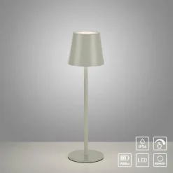 Lampe à poser Leuchten Direkt EURIA LED Gris, 1 lumière