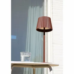 Lampe à poser Lucide JUSTINE LED Rouille, 1 lumière