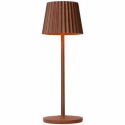 Lampe à poser Lucide JUSTINE LED Rouille, 1 lumière