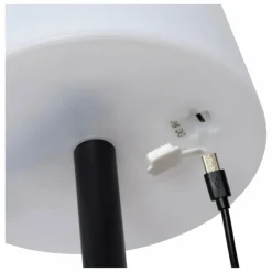 Lampe à poser Lucide RIO LED Noir, 1 lumière, Changeur de couleurs