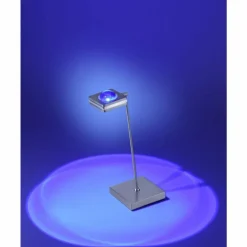 Lampe à Poser Paul Neuhaus Q-Fisheye LED Acier inoxydable, 2 lumières, Télécommandes, Changeur de couleurs