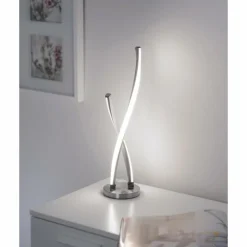 Luminaires Paul Neuhaus Éclairage Led|Lampe à poser Paul Neuhaus POLINA LED Acier inoxydable, 1 lumière