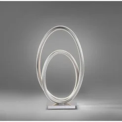 Lampe à poser Paul Neuhaus Q-NEVIO LED Nickel mat, 1 lumière, Télécommandes