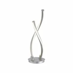 Lampe à poser Paul Neuhaus Q-MALINA LED Acier inoxydable, 2 lumières, Télécommandes