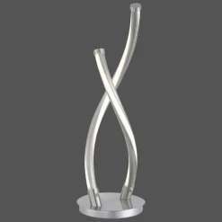 Lampe à poser Paul Neuhaus Q-MALINA LED Acier inoxydable, 2 lumières, Télécommandes