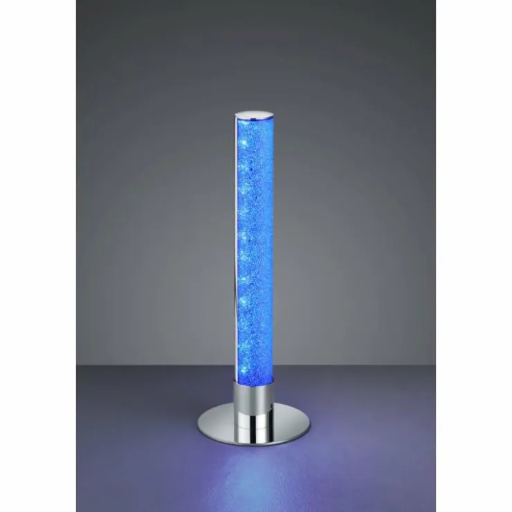 Luminaires Reality Éclairage Led|Lampe à poser Reality LEIA LED Chrome, 1 lumière, Télécommandes, Changeur de couleurs
