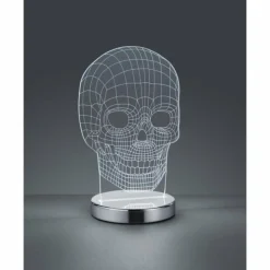 Luminaires Reality Éclairage Led|Lampe à poser Reality Skull LED Chrome, 1 lumière