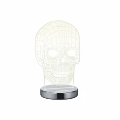 Luminaires Reality Éclairage Led|Lampe à poser Reality Skull LED Chrome, 1 lumière