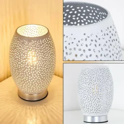 hofstein Lampes À Poser|Lampe à poser Saksborg Chrome, 1 lumière
