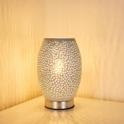 hofstein Lampes À Poser|Lampe à poser Saksborg Chrome, 1 lumière