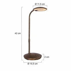 Luminaires Steinhauer Lampes À Poser|Lampe à poser Steinhauer Zenith LED Bronze, 1 lumière