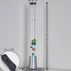 hofstein Éclairage Led|Lampe à poser Wanas LED Titane, 1 lumière