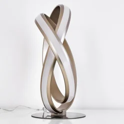 hofstein Éclairage Led|Lampe à poser Woyens LED Nickel mat, 1 lumière