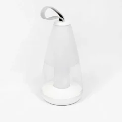 Lampe à poser Yari LED Gris, Transparent, Blanc, 1 lumière, Télécommandes, Changeur de couleurs