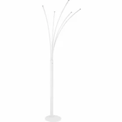 Luminaires Globo Lighting Lampadaires Et Lampes Sur Pied|Lampe courbe Globo BIZZY LED Blanc, 1 lumière
