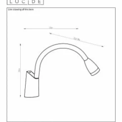 Luminaires Lucide Éclairage Led|Lampe de chevet Lucide GALEN-LED Noir, 1 lumière