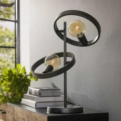 hofstein Lampes À Poser|Lampe de table Hover Anthracite, 1 lumière