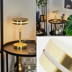 hofstein Éclairage Led|Lampe de table Huallilemu LED Laiton, 1 lumière