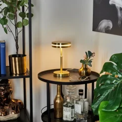 hofstein Éclairage Led|Lampe de table Huallilemu LED Laiton, 1 lumière