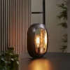 hofstein Lampes À Poser|Lampe de table Arch Nickel mat, Noir, 1 lumière