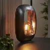 hofstein Lampes À Poser|Lampe de table Arch Nickel mat, Noir, 1 lumière
