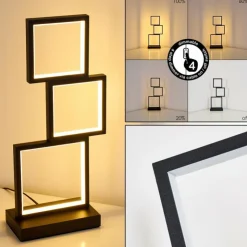 hofstein Lampes À Poser|Lampe de table Bacolod LED Noir, 1 lumière