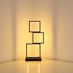 hofstein Lampes À Poser|Lampe de table Bacolod LED Noir, 1 lumière