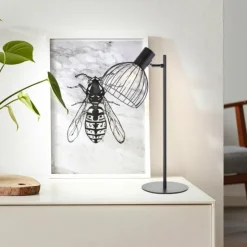 Luminaires Brilliant Lampes À Poser|Lampe de table Brilliant-Leuchten Blacky Noir, 1 lumière