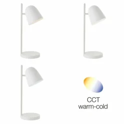 Luminaires Brilliant Lampes À Poser|Lampe de table Brilliant-Leuchten Neda LED Blanc, 1 lumière