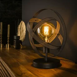 hofstein Lampes À Poser|Lampe de table Cosmos Anthracite, 1 lumière