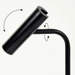 hofstein Éclairage Led|Lampe de table Dalheim LED Noir, 1 lumière