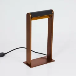 hofstein Lampes À Poser|Lampe de table Denhigh LED Cuivre, Noir, 1 lumière