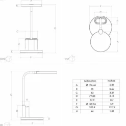Luminaires Eglo Éclairage Led|Lampe de table Eglo BROLINI LED Blanc, 1 lumière