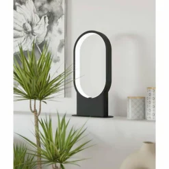 Luminaires Eglo Éclairage Led|Lampe de table Eglo CODRIALES LED Noir, 1 lumière