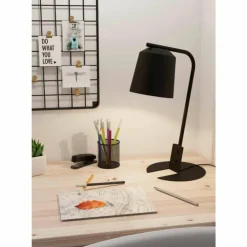Luminaires Eglo Lampes À Poser|Lampe de table Eglo ONEDA Noir, Blanc, 1 lumière