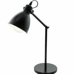 Luminaires Eglo Lampes À Poser|Lampe de table Eglo PRIDDY Noir, Blanc, 1 lumière