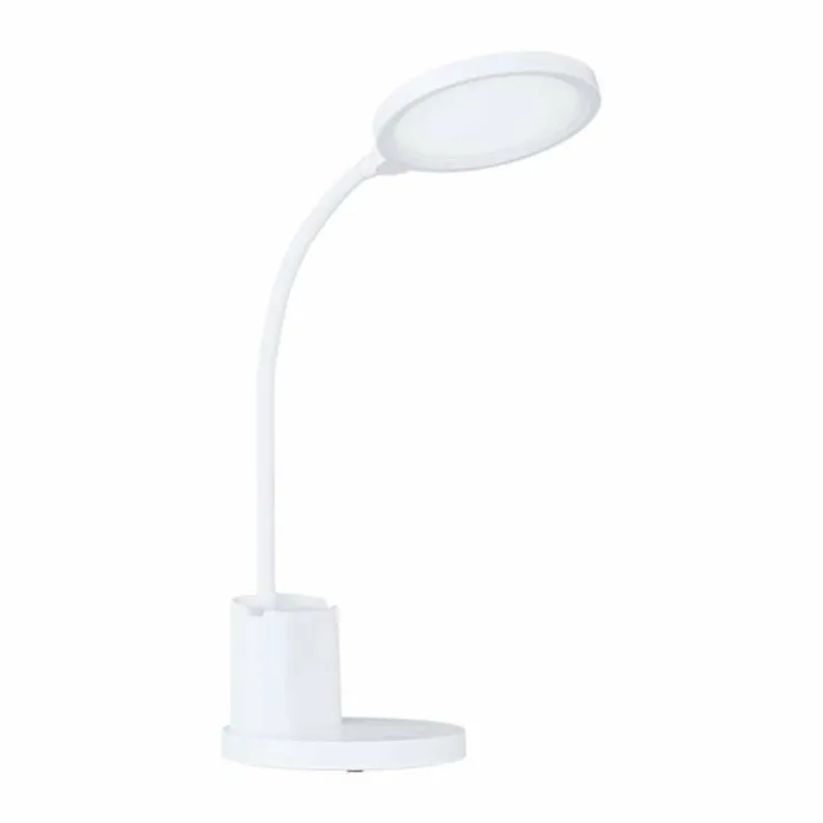 Luminaires Eglo Lampes À Poser|Lampe de table Eglo REHAMNA LED Blanc, 1 lumière