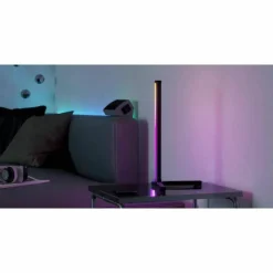Luminaires Eglo Éclairage Led|Lampe de table Eglo RGBIC LED Noir, 1 lumière, Télécommandes, Changeur de couleurs