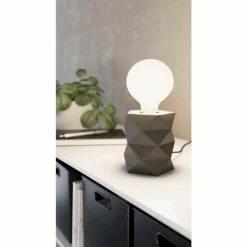 Luminaires Eglo Lampes À Poser|Lampe de table Eglo-Leuchten SWARBY Gris, 1 lumière
