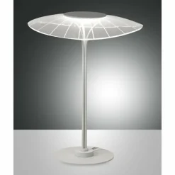 Luminaires Fabas Luce Éclairage Led|Lampe de table Fabas Luce Vela LED Blanc, 1 lumière