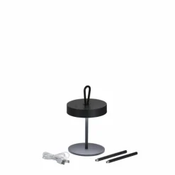 FHL easy Lampes À Poser|Lampe de table Dord LED Noir, 1 lumière
